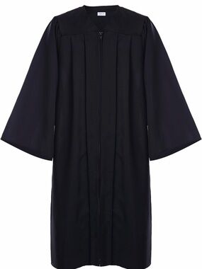Classic Black Graduation Gown